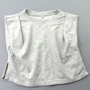Daily Practice Tank Women M Heather Gray Anthropologie Cotton Sporty Comfy Basic